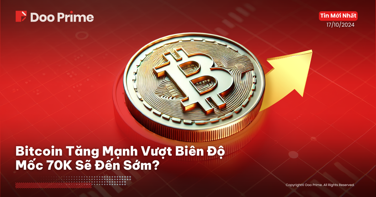 Giá Bitcoin Tăng Cao Gần Mốc 68K