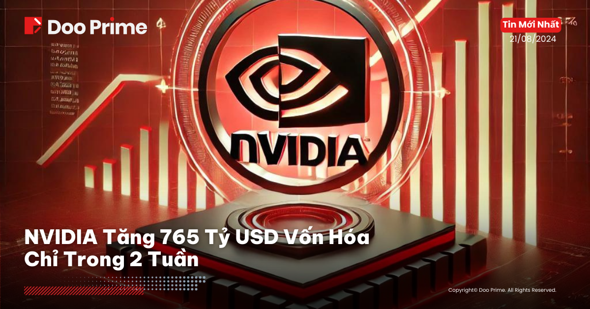NVIDIA Tăng 765 Tỷ USD Vốn Hóa Chỉ Trong 2 Tuần