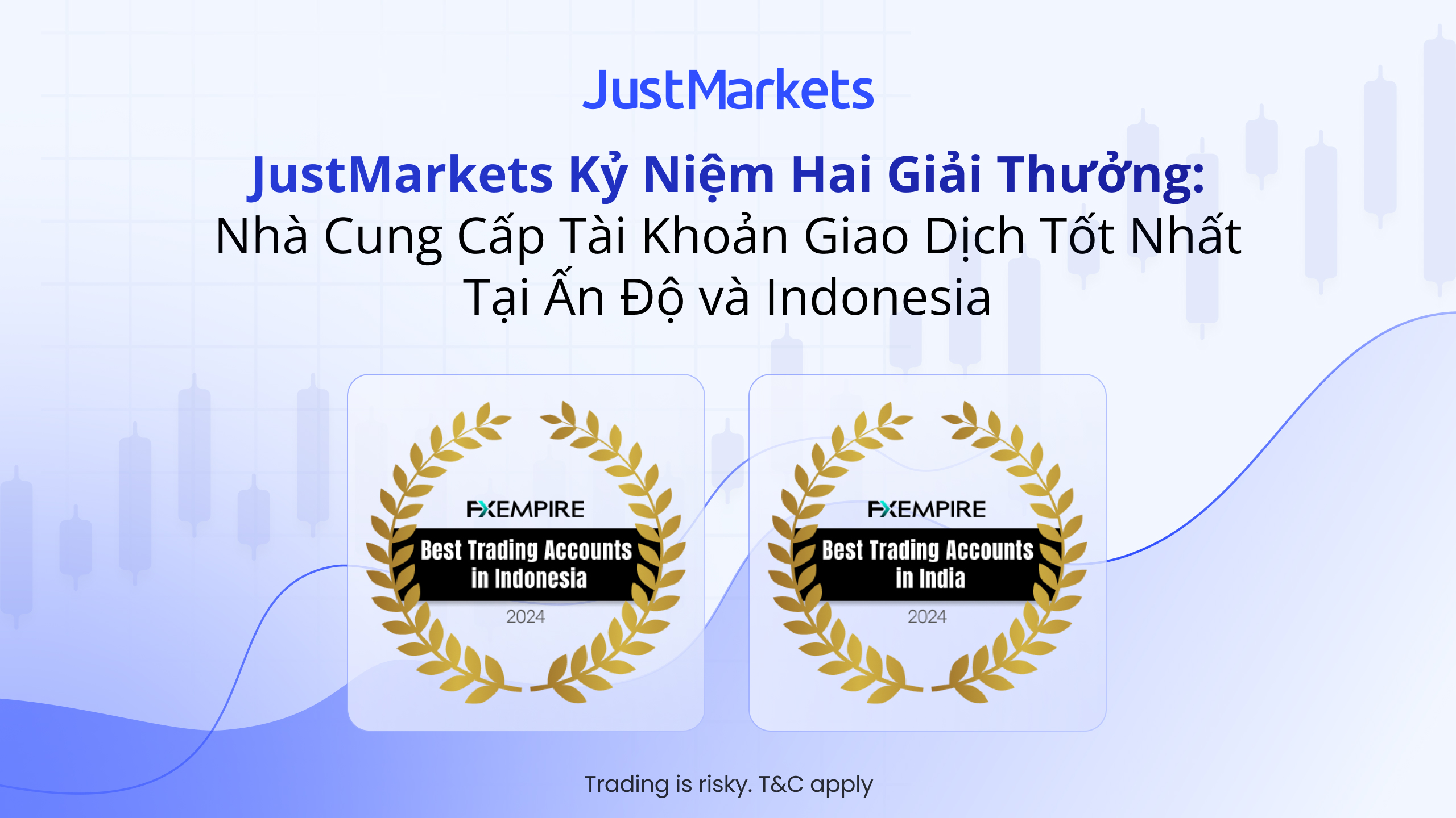 JustMarkets Kỷ Niệm Hai Giải Thưởng: Nhà Cung Cấp Tài Khoản Giao Dịch Tốt Nhất Tại Ấn Độ và Indonesia