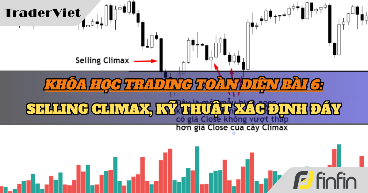 Khóa học Trading toàn diện Bài 6: Selling Climax, kỹ thuật xác định đáy
