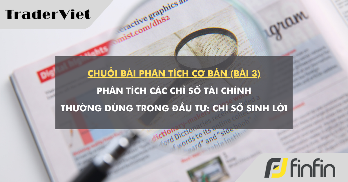 Chuỗi bài phân tích cơ bản (bài 3): Phân tích các chỉ số tài chính thường dùng trong đầu tư - Chỉ số sinh lời