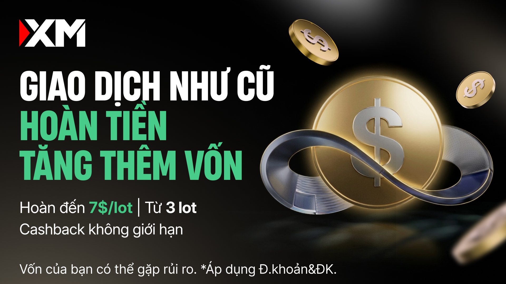 Trade như cũ… nhưng có cách để nhận lại tiền từ mỗi lệnh?