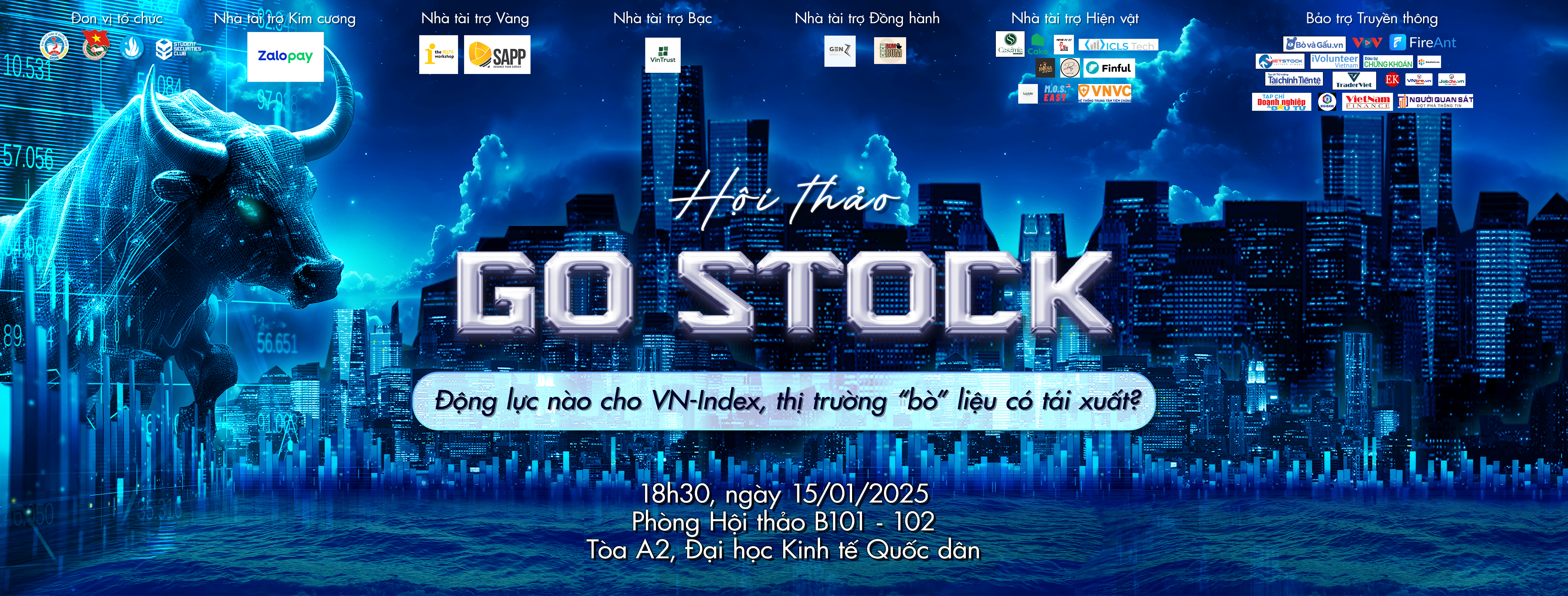 GO STOCK 2025: “Động Lực Nào Cho Vn-Index, Thị Trường “Bò” Liệu Có Tái Xuất?”