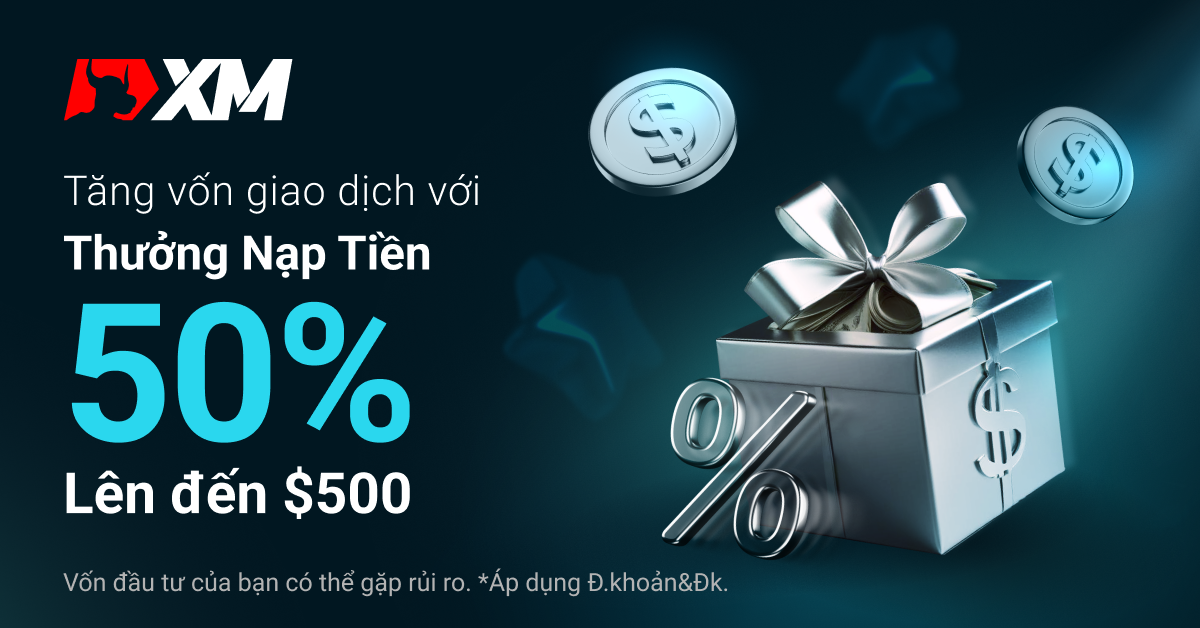 Khám Phá Cơ Hội Tăng Vốn - Với Khuyến Mãi 50% Lên Đến 500$ Từ XM