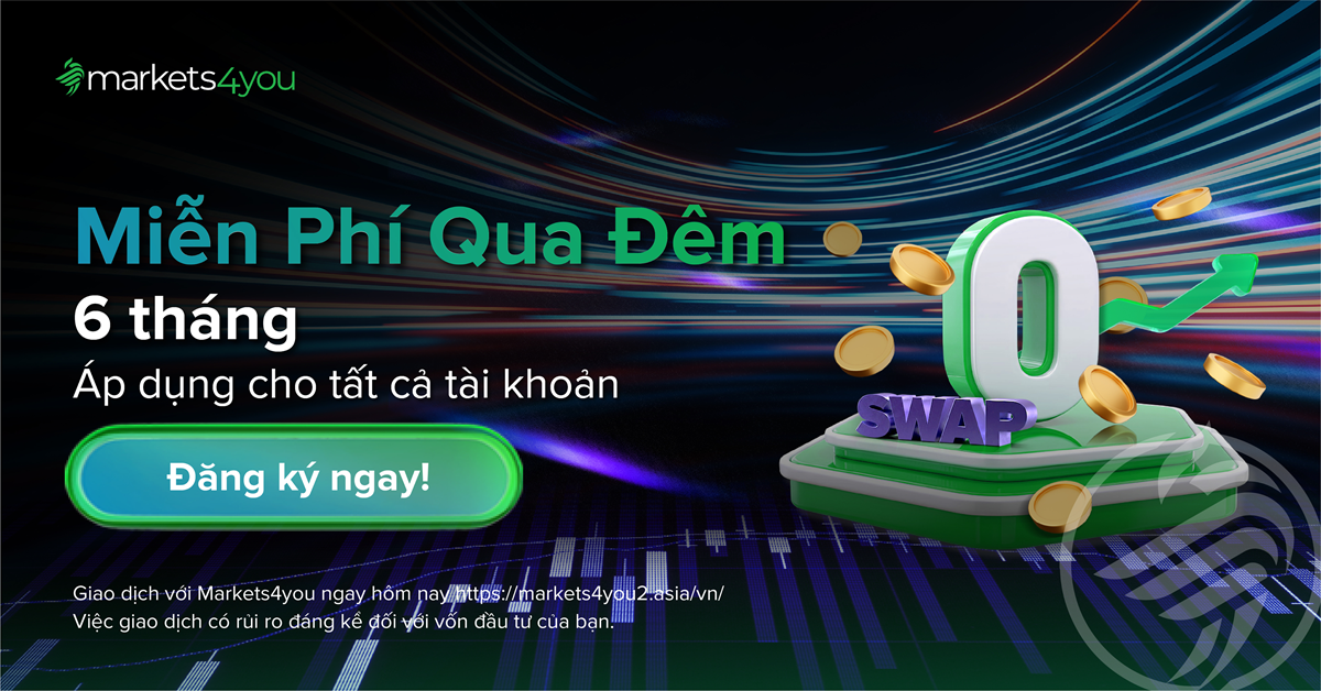 “Swap-Free 6 Tháng” – Markets4you mở rộng ưu đãi giao dịch không phí qua đêm cho trader Việt