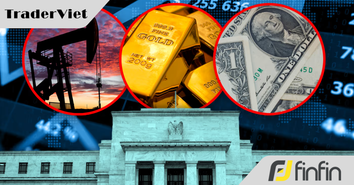 Giá vàng lao dốc khi cả USD, giá dầu và lợi suất cùng tăng mạnh