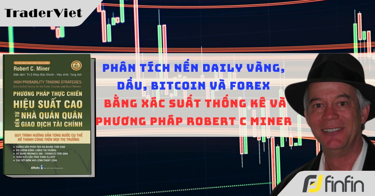 Phân tích nến Daily Vàng, Dầu, Bitcoin và Forex ngày 05/08 bằng xác suất thống kê và phương pháp của Robert C. Miner
