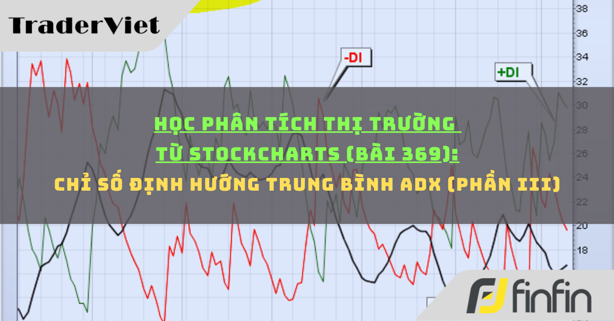 Học phân tích thị trường từ Stockcharts (Bài 369): Chỉ số định hướng trung bình ADX (phần iii)