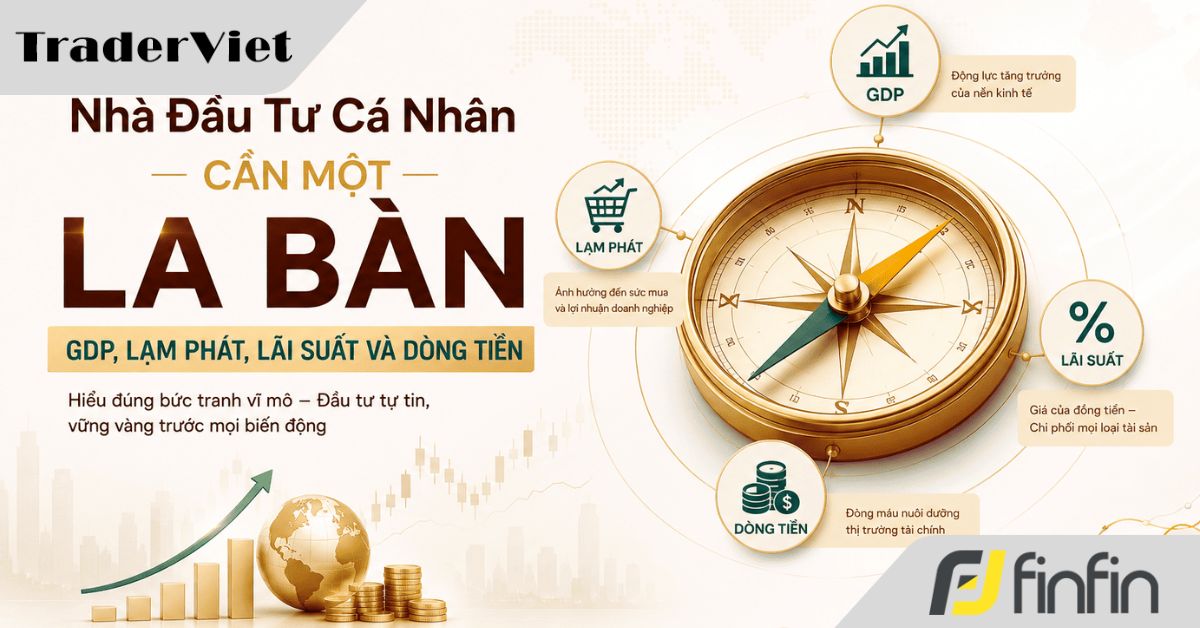 Nhà đầu tư cá nhân cần một La bàn: GDP, Lạm phát, Lãi suất và Dòng tiền (phần 4)