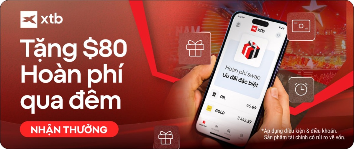 XTB Ưu Đãi Đặc Biệt: 3 Ngày Cuối Để Nhận 80 Usd Tiền Thưởng Nạp Và Cơ Hội Hoàn Phí Qua Đêm!
