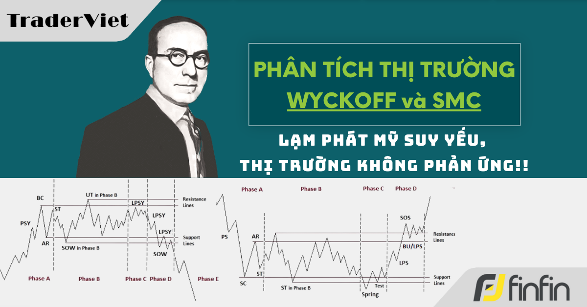 Nhận định thị trường dưới góc nhìn của Phương pháp Wyckoff - 14/03/2025: Lạm phát Mỹ suy yếu, Thị trường không phản ứng!!