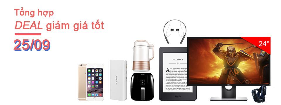 Tổng hợp deal ngày 25/09 - Nhiều Pin sạc, điện thoại và phụ kiện công nghệ giảm giá tốt