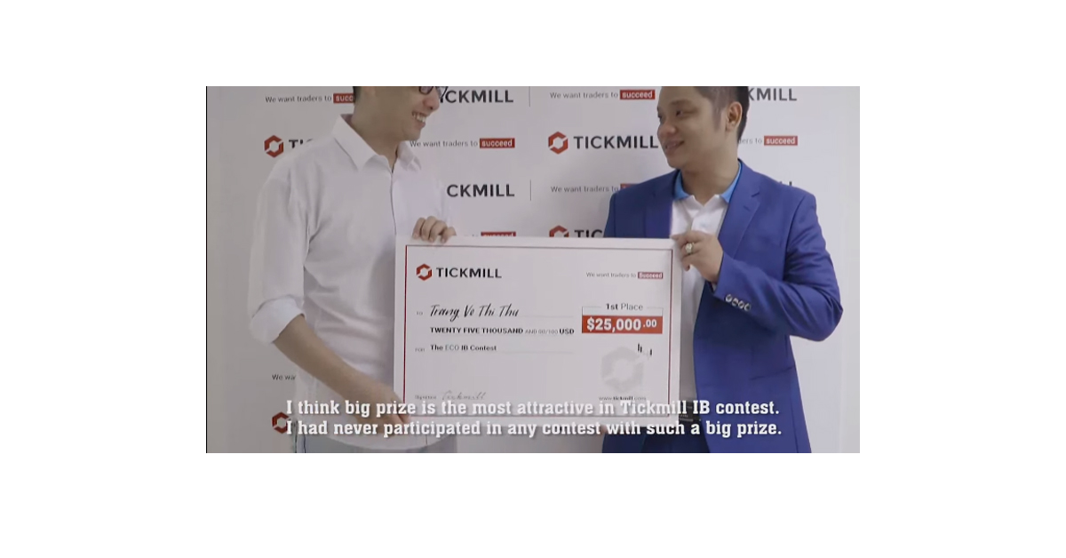 PKTeam tỏa sáng đoạt giải nhất cuộc thi ECO IB Contest thế giới do Tickmill tổ chức