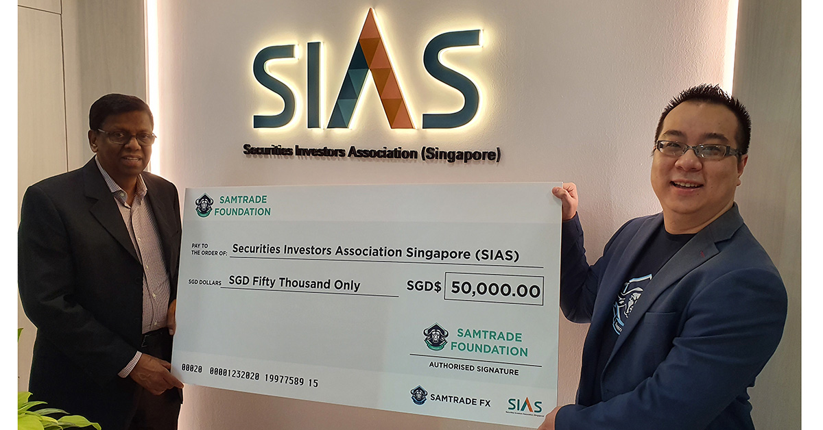 Tổ chức Samtrade Tài trợ $50.000 SGD cho SIAS để Thực hiện CSR Outreach