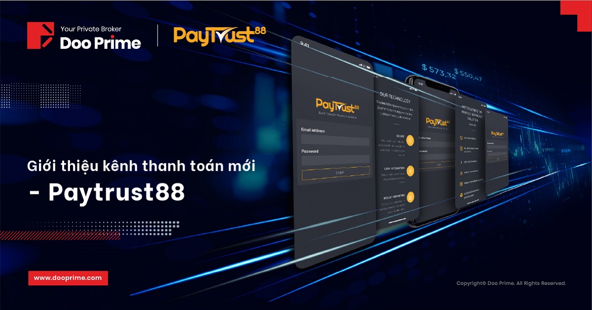 Doo Prime hân hạnh giới thiệu kênh thanh toán trực tuyến mới nhất: Paytrust88
