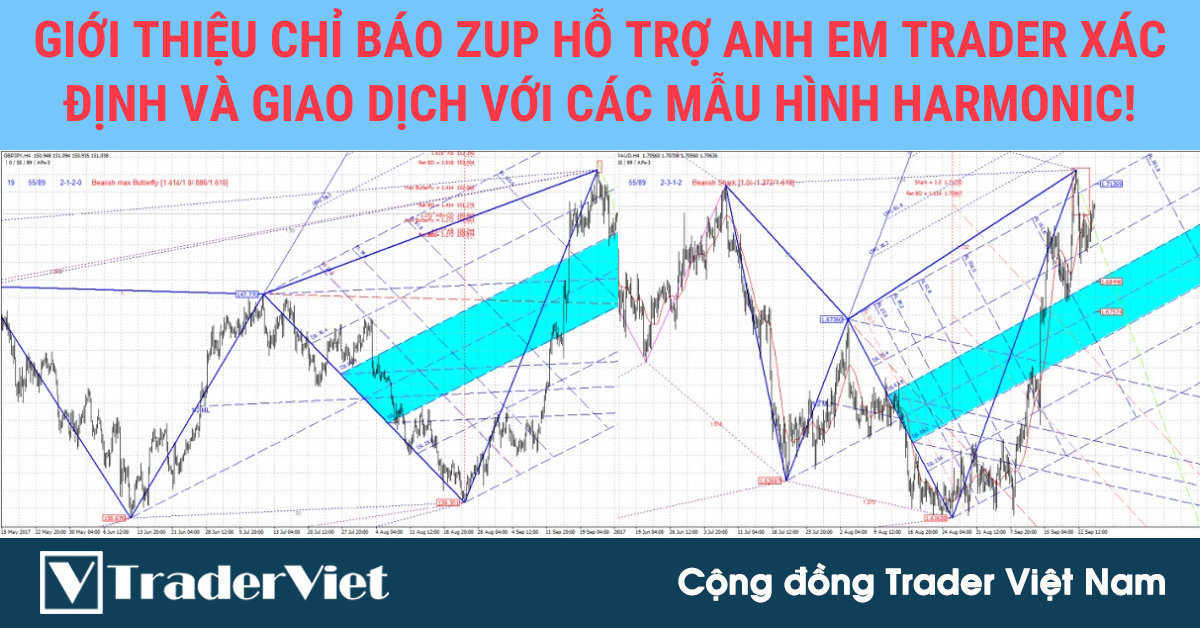 Giới thiệu chỉ báo ZUP hỗ trợ anh em trader xác định và giao dịch với các mẫu hình Harmonic!