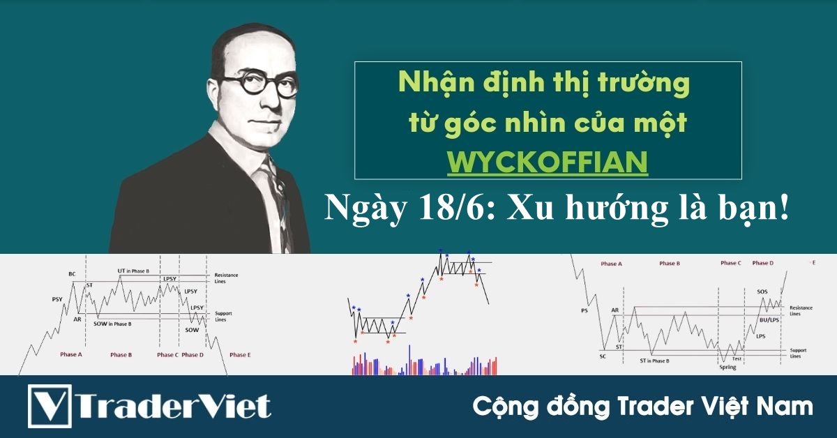 Nhận định Thị Trường dưới góc nhìn của một Wyckoffian - 18/6: Trend is friend...