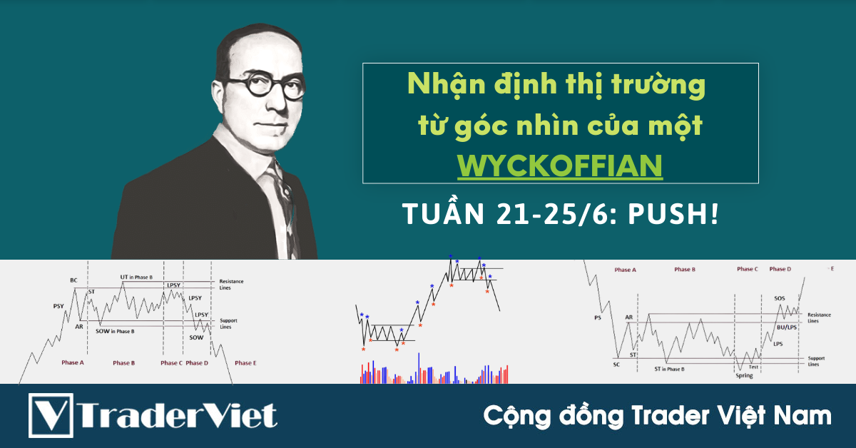 Nhận định Thị Trường dưới góc nhìn của một Wyckoffian - Tuần 21-25/6: PUSH!