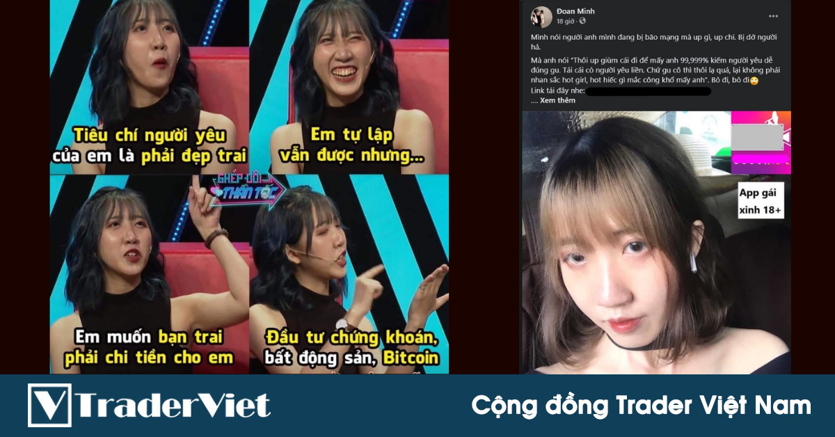 Cô gái ra điều kiện “người yêu phải cho tiền đầu tư chứng khoán, bất động sản, bitcoin” quảng cáo app khiêu dâm, cá cược