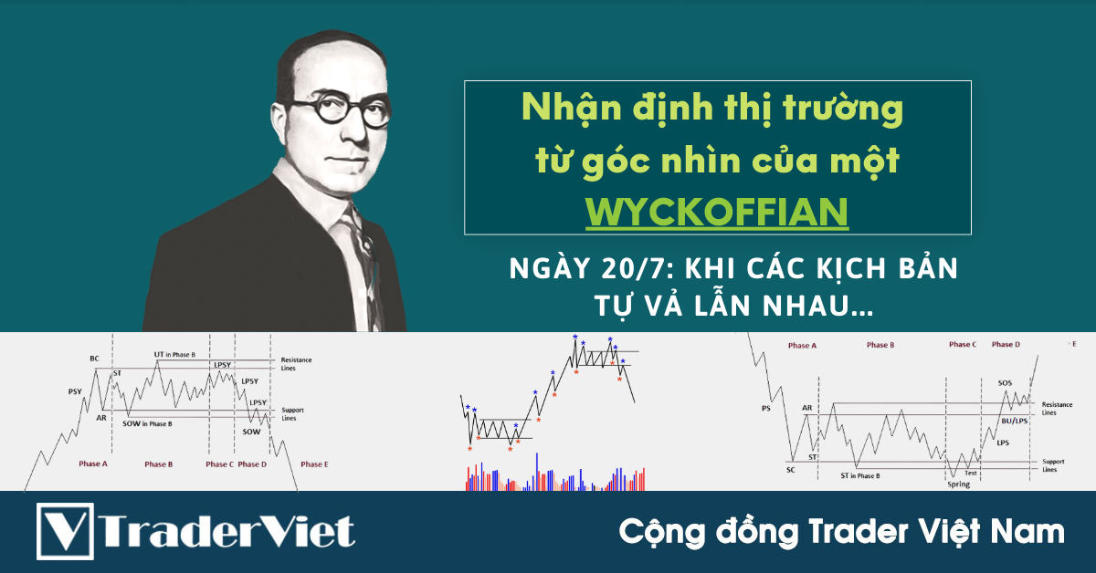 Nhận định Thị Trường dưới góc nhìn của một Wyckoffian - 20/7: Khi các kịch bản tự vả lẫn nhau...