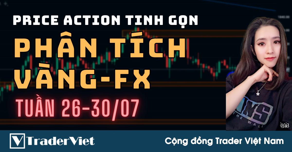 ✅ Phân Tích VÀNG-FOREX Tuần 26-30/07 Theo Phương Pháp Price Action Tinh Gọn