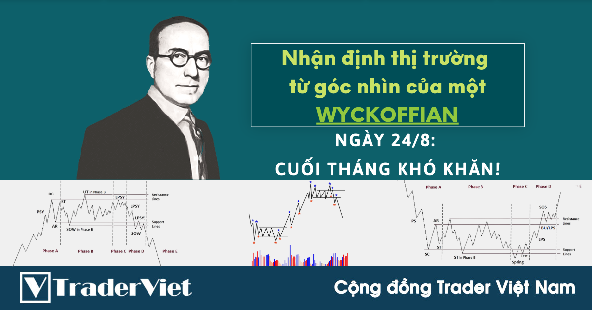 Nhận định Thị Trường dưới góc nhìn của một Wyckoffian - 24/8: Cuối tháng khó khăn!