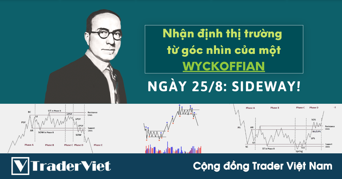 Nhận định Thị Trường dưới góc nhìn của một Wyckoffian - 25/8: Sideway!