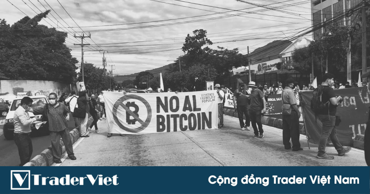 Làn sóng biểu tình phản đối Bitcoin tràn ngập trên các con phố tại El Salvador