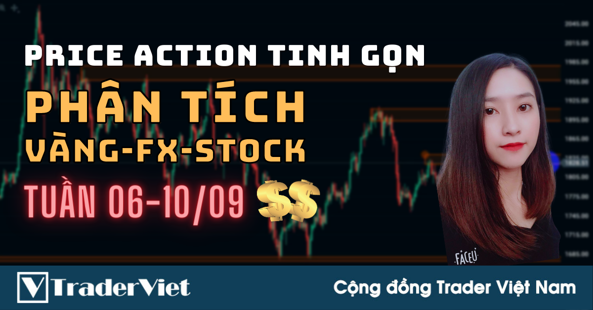 Phân Tích VÀNG-FOREX-STOCK Tuần 06-10/09 Theo Phương Pháp Price Action Tinh Gọn
