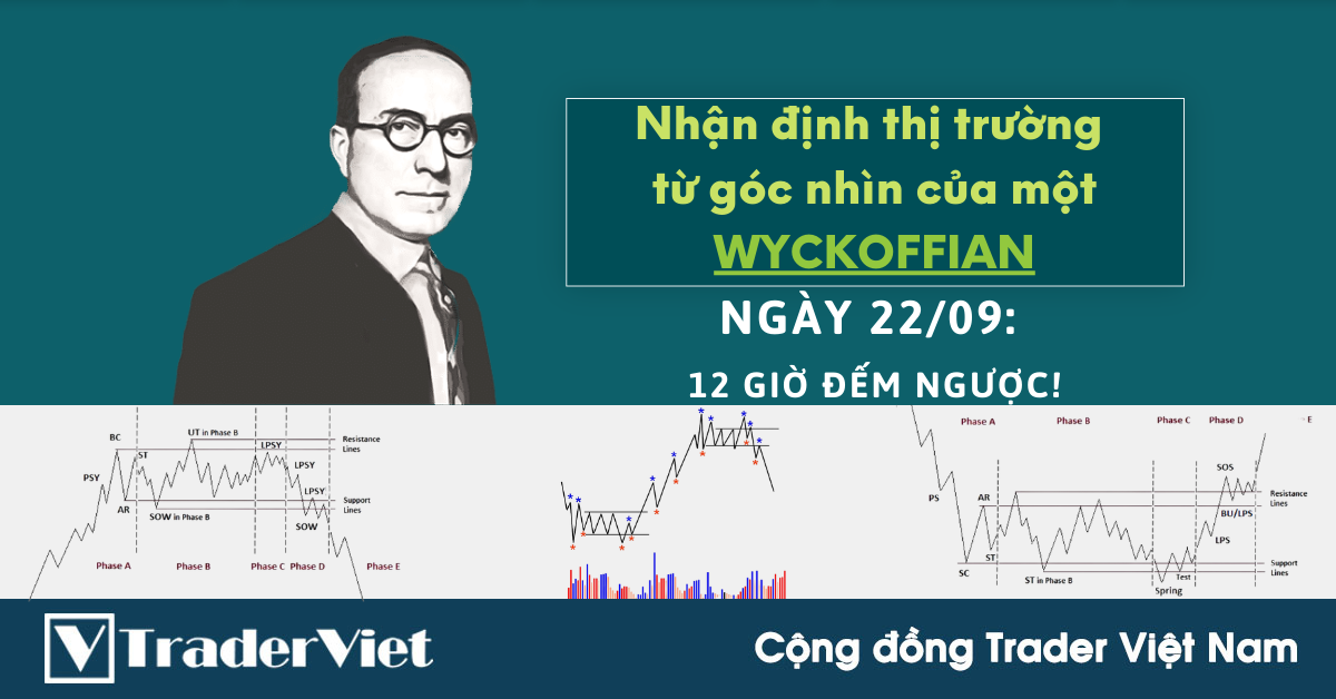 Nhận định Thị Trường dưới góc nhìn của một Wyckoffian - 22/9: 12 giờ đếm ngược!