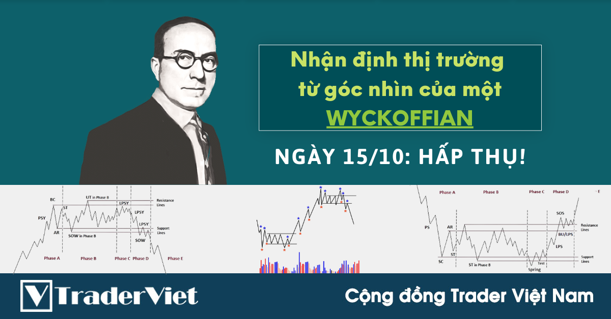 Nhận định Thị Trường dưới góc nhìn của một Wyckoffian - 15/10: Hấp thụ!