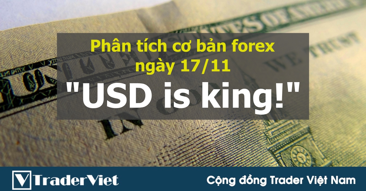 Phân tích cơ bản thị trường forex ngày 17/11: Tiêu dùng tiếp tục thúc đẩy đồng USD