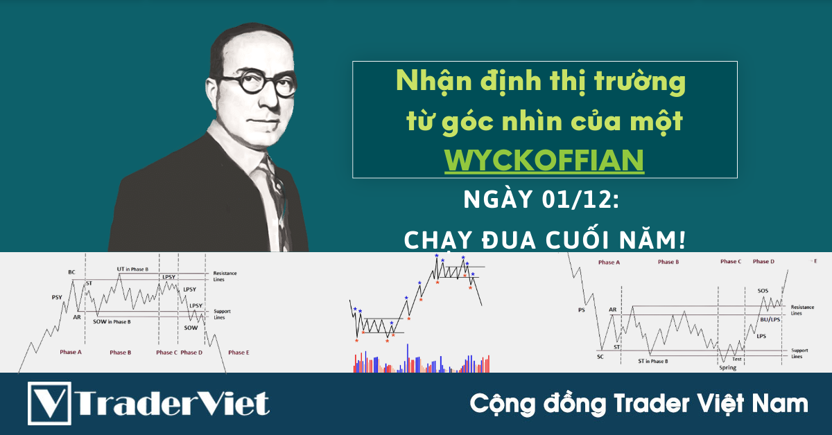 Nhận định Thị Trường theo Phương pháp Wyckoff của một Wyckoffian - 01/12: Chạy đua cuối năm!