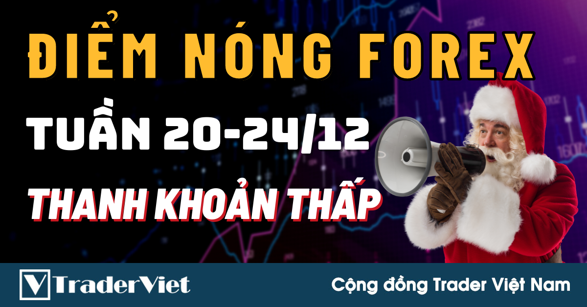 Điểm Nóng Forex Tuần 20-24/12 - Thị Trường Chậm, Thanh Khoản Thấp?!