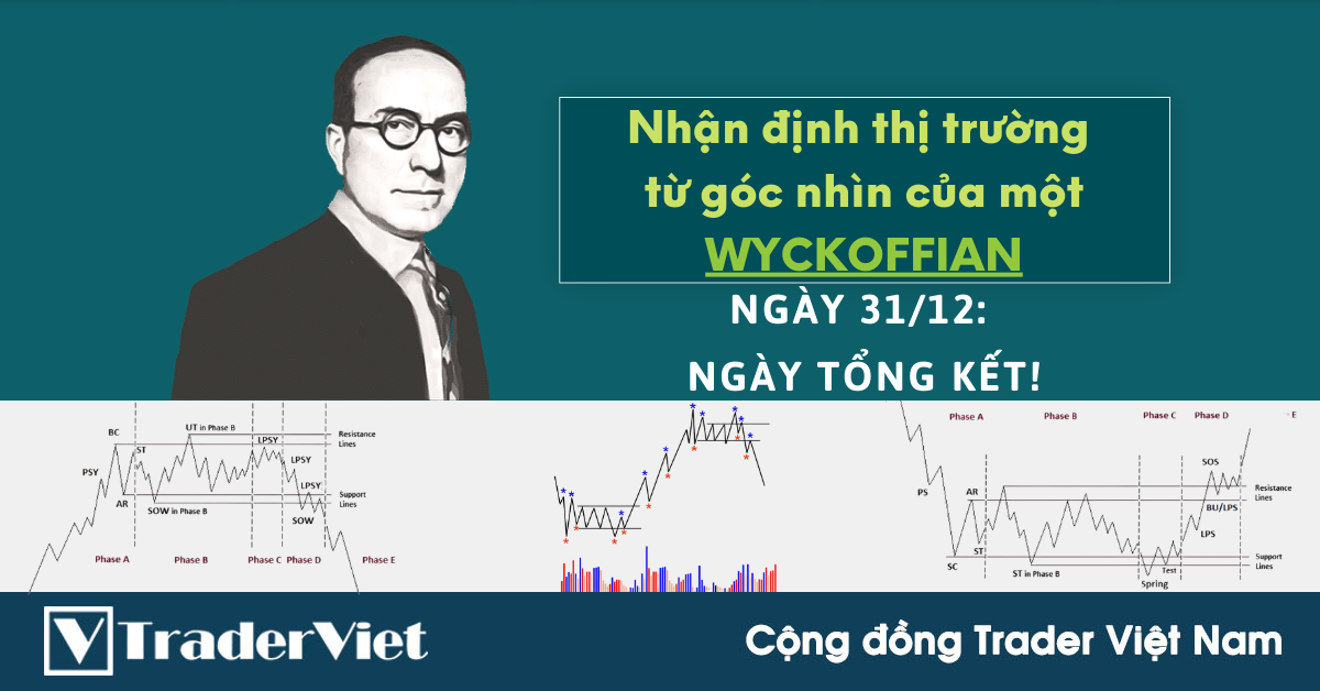 Nhận định Thị Trường theo Phương pháp Wyckoff của một Wyckoffian - 31/12/2021: Ngày tổng kết!
