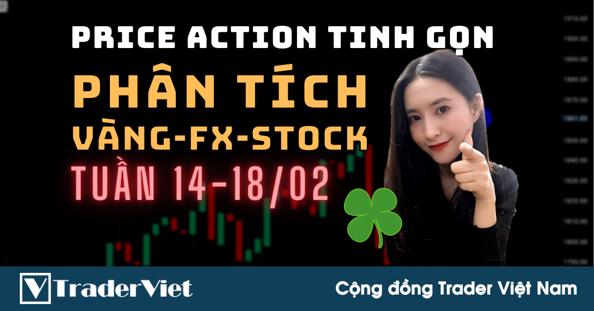 Phân Tích VÀNG-FOREX-STOCK Tuần 14-18/02 Theo Phương Pháp Price Action Tinh Gọn