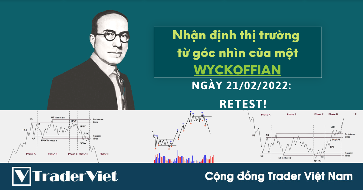 Nhận định thị trường dưới góc nhìn Phương pháp Wyckoff - 21/02/2022 - Retest!