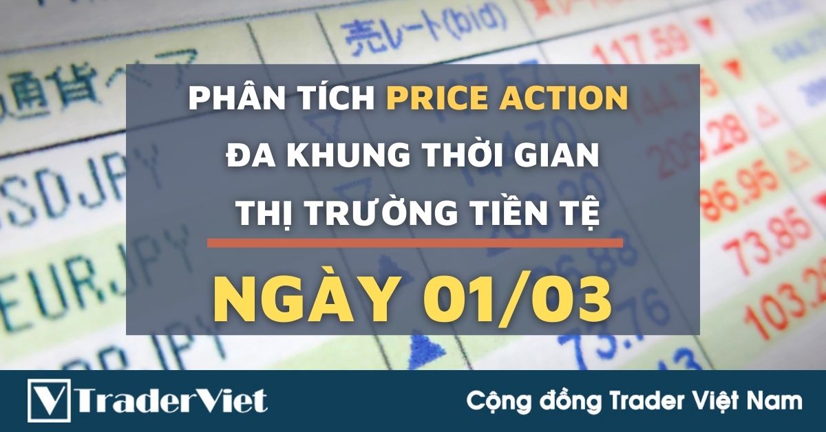 Phân tích Forex hôm nay (01/03) - Phiên Âu - Phân tích Price Action Đa khung thời gian