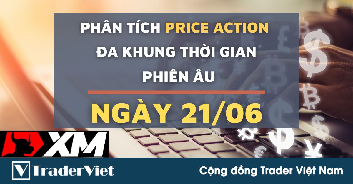 Phân tích Forex hôm nay (21/06) - Phiên Âu - Phân tích Price action Đa khung thời gian