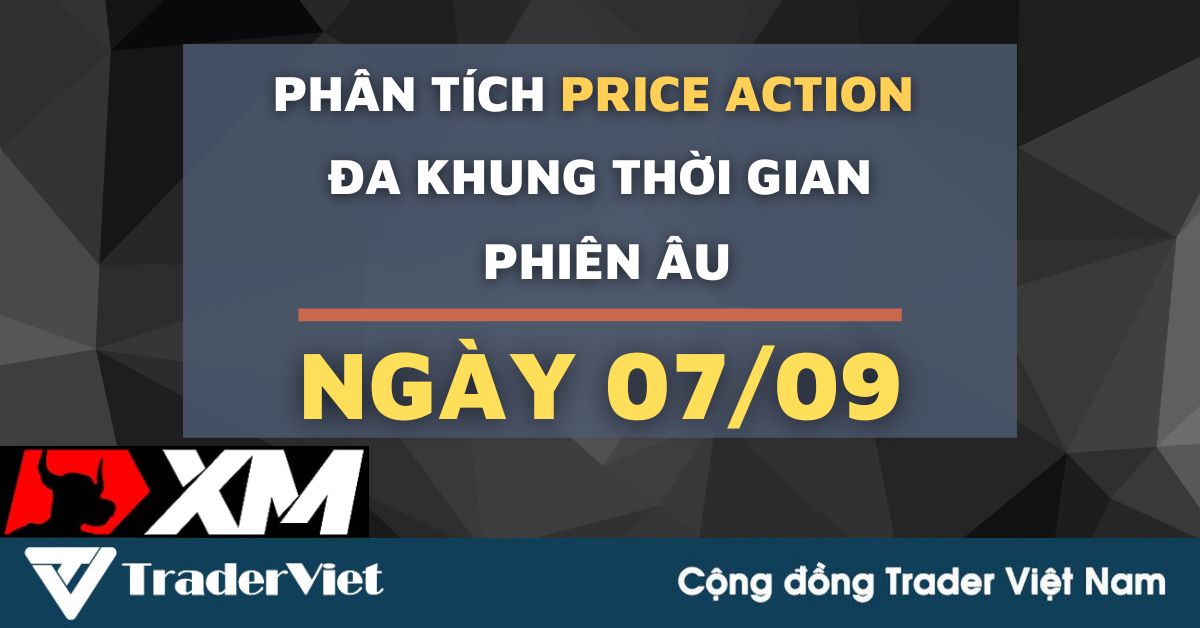 Phân tích Forex và Dầu Thô hôm nay (07/09) - Phiên Âu - Phân tích Price action Đa khung thời gian