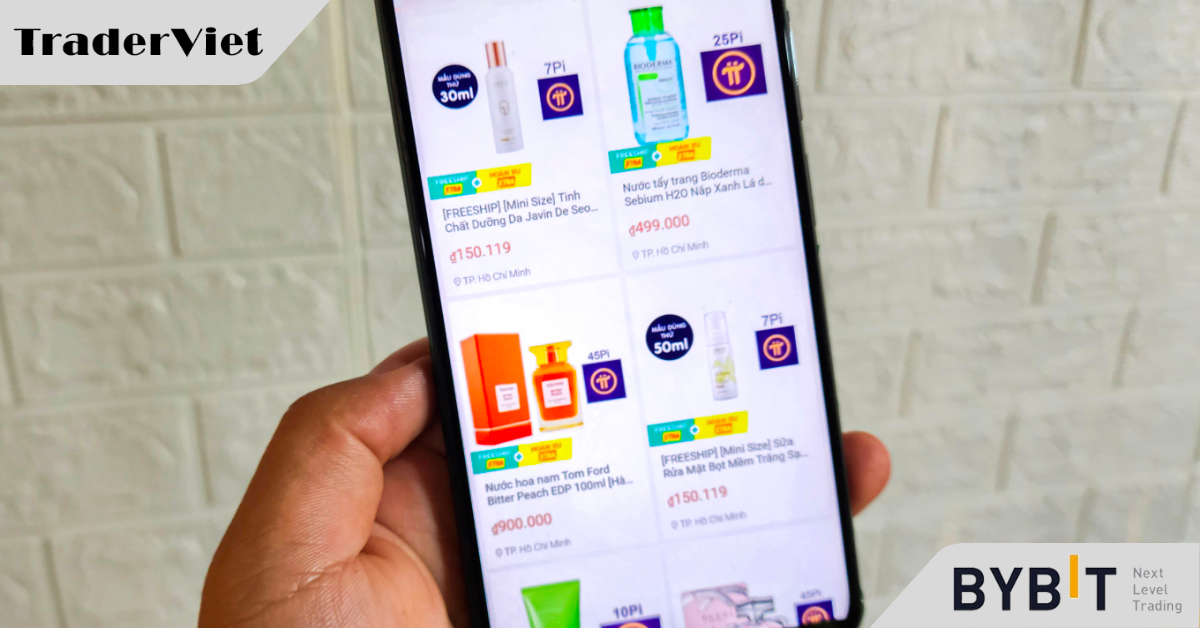 Tiền ảo Pi xuất hiện trên gian hàng Shopee tại Việt Nam