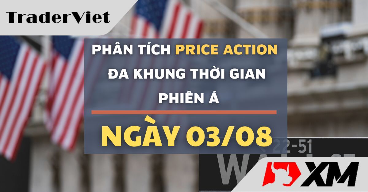 Phân tích Forex và Vàng hôm nay (03/08) - Phiên Á - Phân tích Price action Đa khung thời gian
