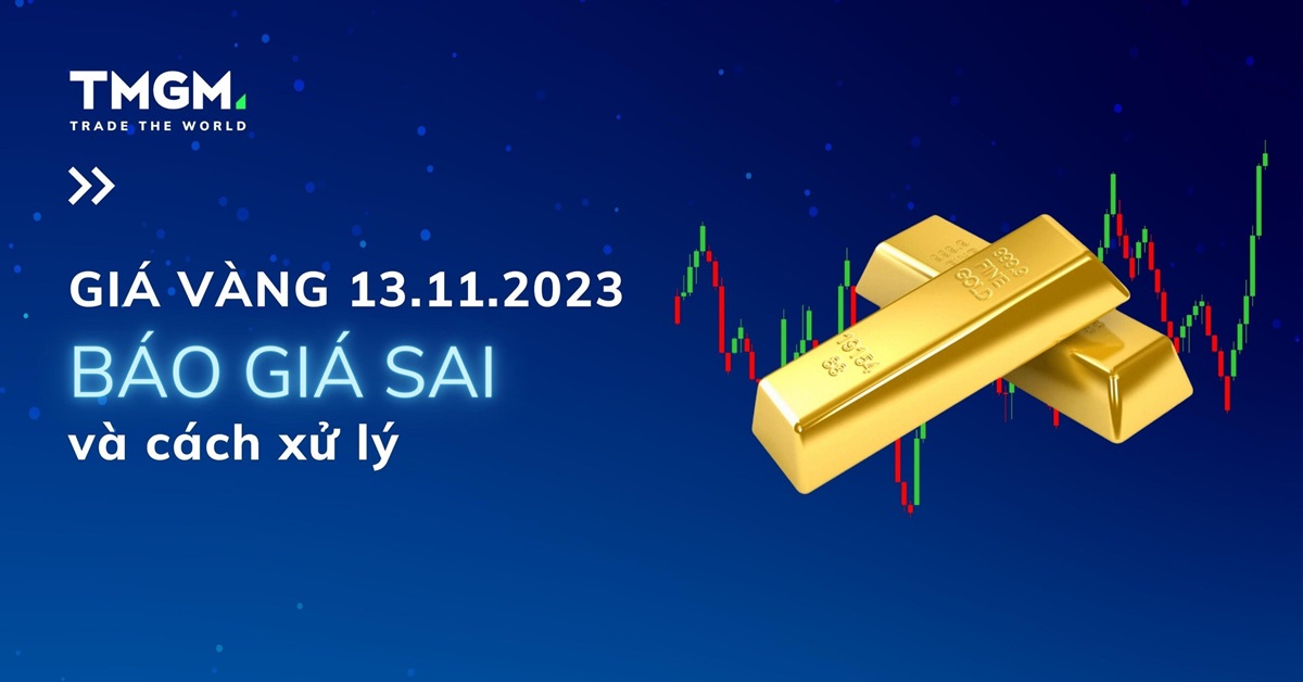 TMGM Thông Báo - Lỗi Định Giá Vàng 13.11.2023 Từ Nhà Cung Cấp Thanh Khoản Và Cách Xử Lý